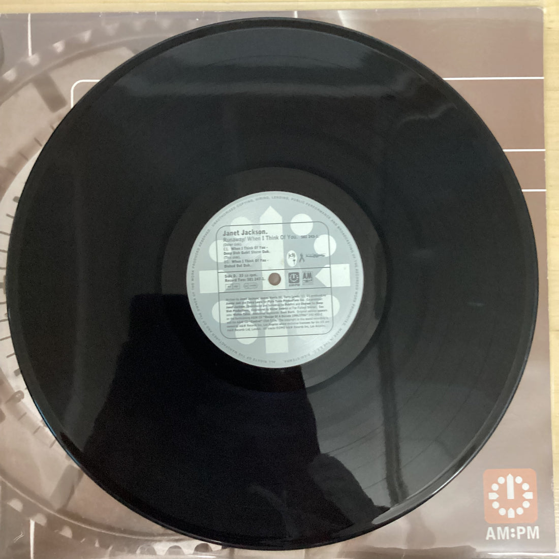 แผ่นเสียง Janet Jackson - Runaway / When I Think Of You Vinyl VG+ 2LPs