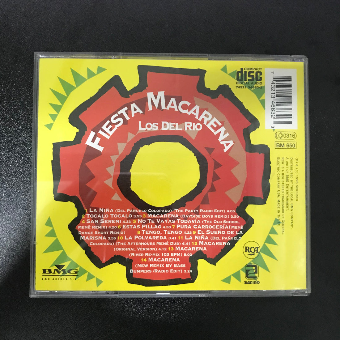 ซีดี Los Del Rio - Fiesta Macarena CD VG+