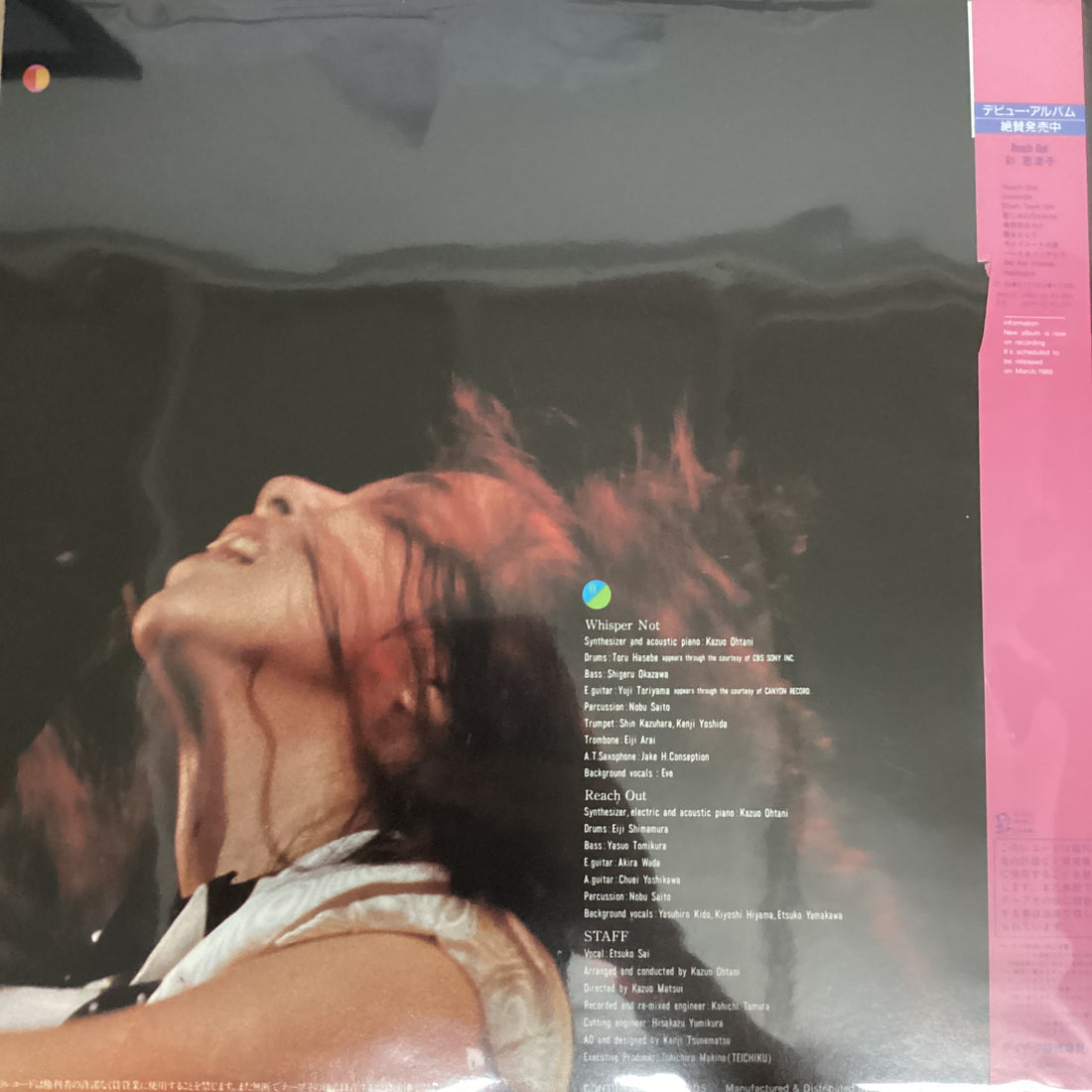 แผ่นเสียง 彩恵津子 - Whisper Not / Reach Out English Version Vinyl VG+