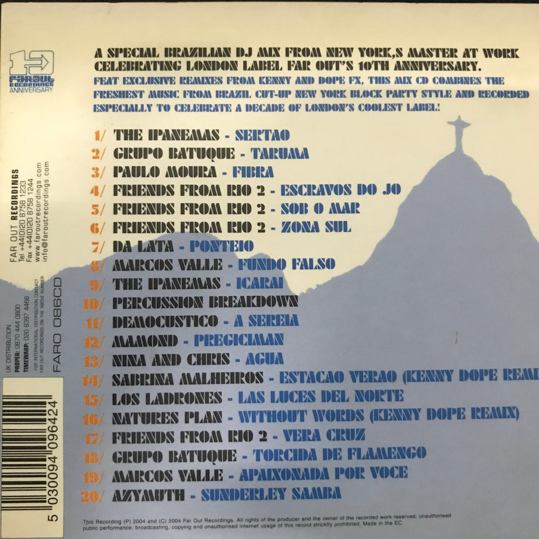 ซีดี Various - Kenny Dope Presents Brazilika CD VG+