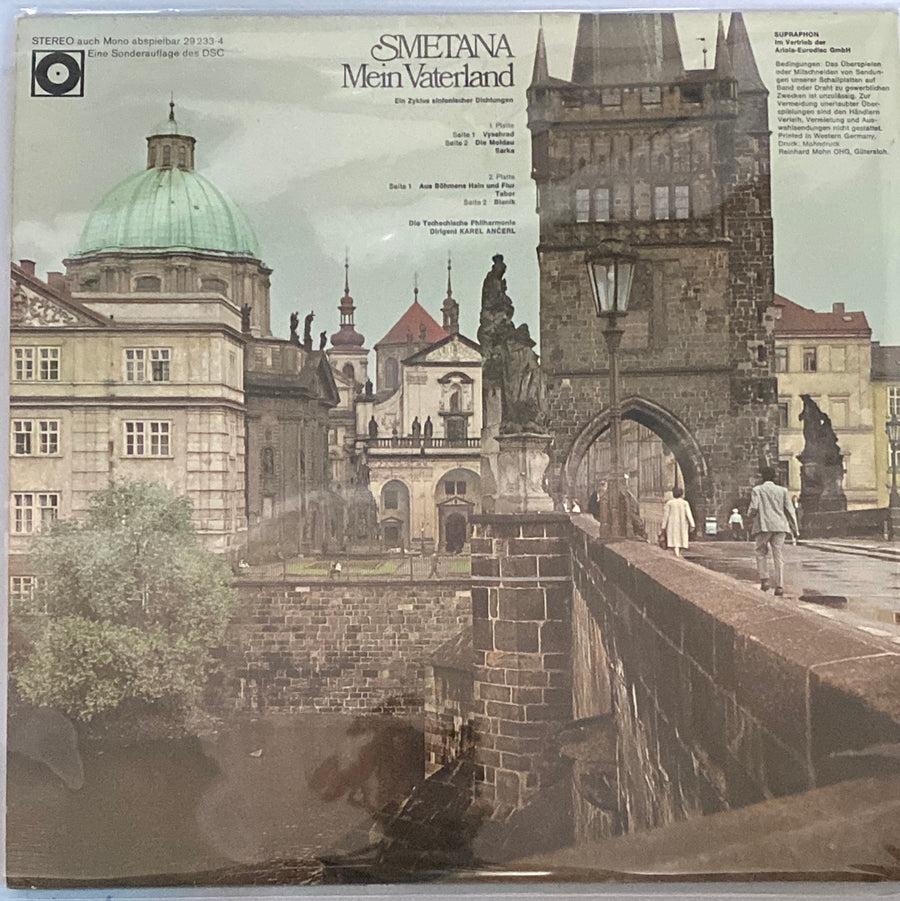 แผ่นเสียง Bedřich Smetana - The Czech Philharmonic Orchestra, Karel Ančerl - Mein Vaterland (Vinyl) (VG+)