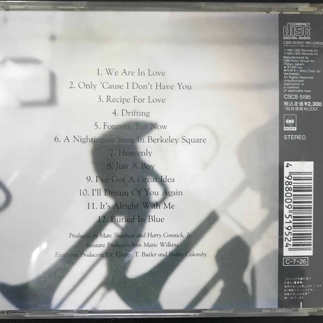 ซีดี Harry Connick, Jr. - We Are In Love CD VG+
