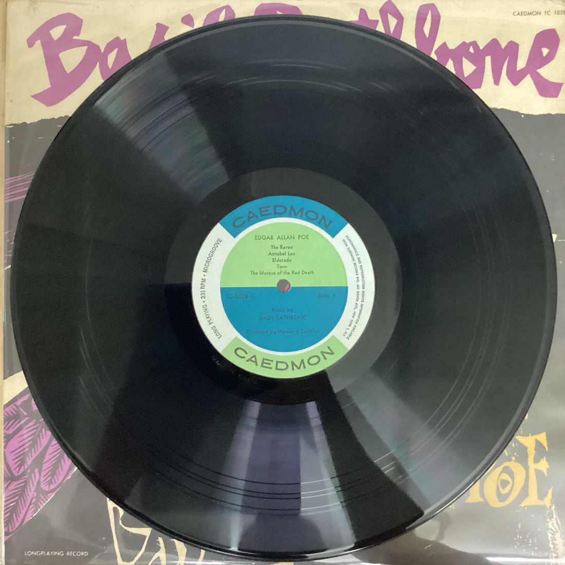 แผ่นเสียง Basil Rathbone Reads Edgar Allan Poe - Basil Rathbone Reads Edgar Allan Poe Vinyl VG+
