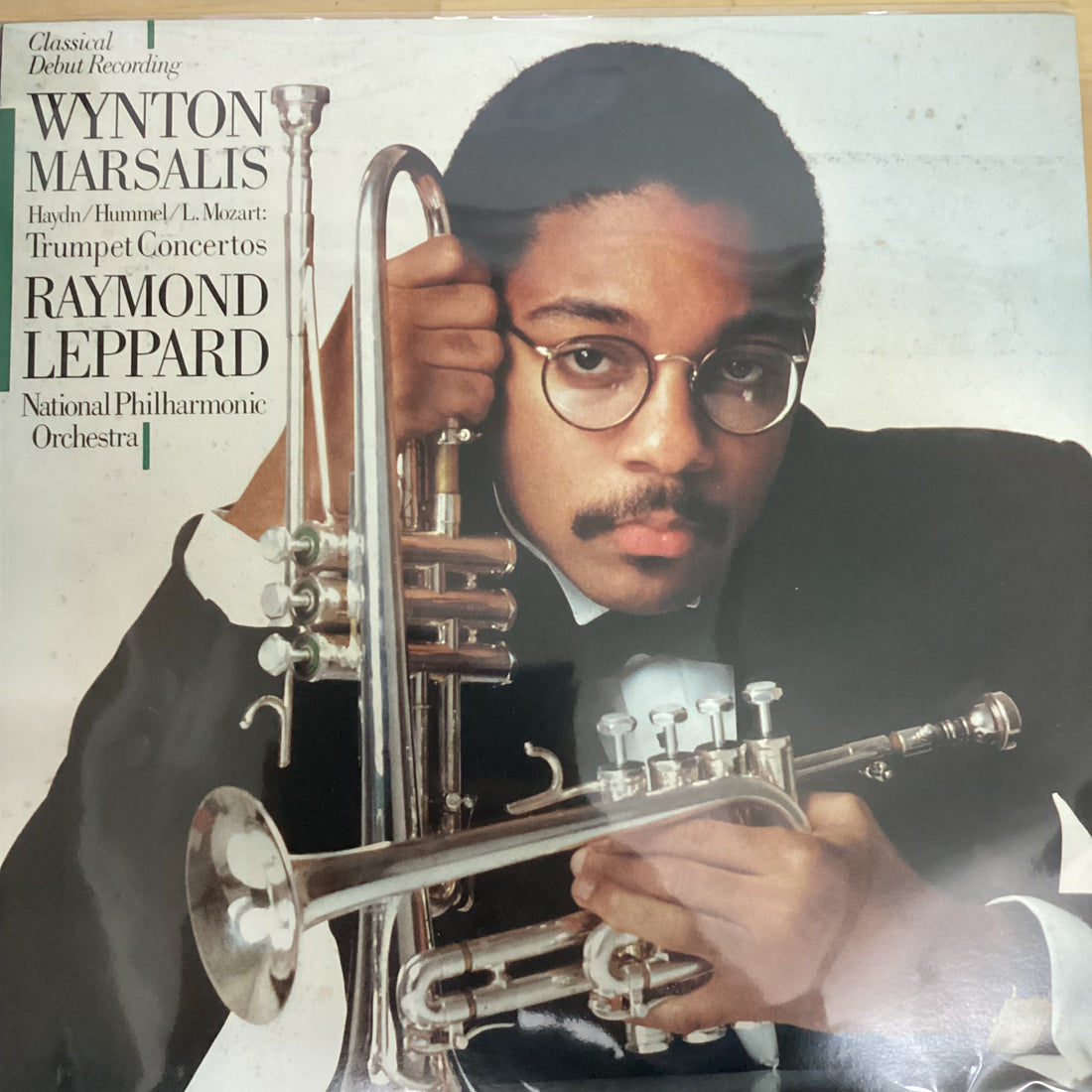 แผ่นเสียง Joseph Haydn • Johann Nepomuk Hummel • Leopold Mozart, Wynton Marsalis, National Philharmonic Orchestra, Raymond Leppard - Trumpet Concertos Vinyl VG+