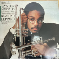 แผ่นเสียง Joseph Haydn • Johann Nepomuk Hummel • Leopold Mozart, Wynton Marsalis, National Philharmonic Orchestra, Raymond Leppard - Trumpet Concertos Vinyl VG+