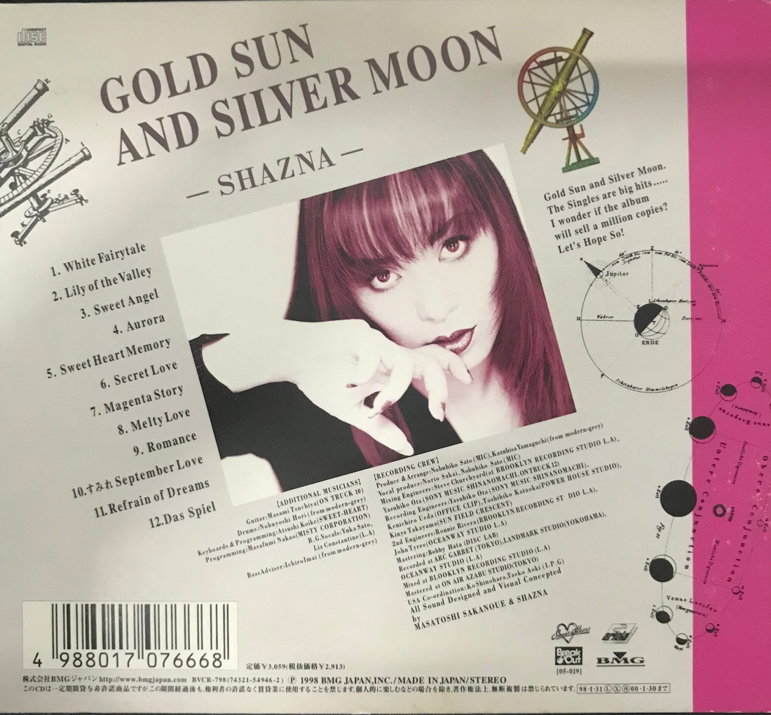 ซีดี Shazna - Gold Sun And Silver Moon CD VG+