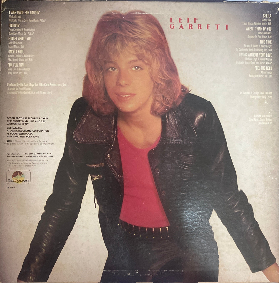 แผ่นเสียง Leif Garrett - Feel The Need (Vinyl) (VG+)