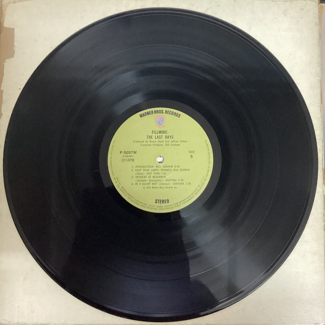 แผ่นเสียง Various - Fillmore - The Last Days Vinyl VG+ 4LPs