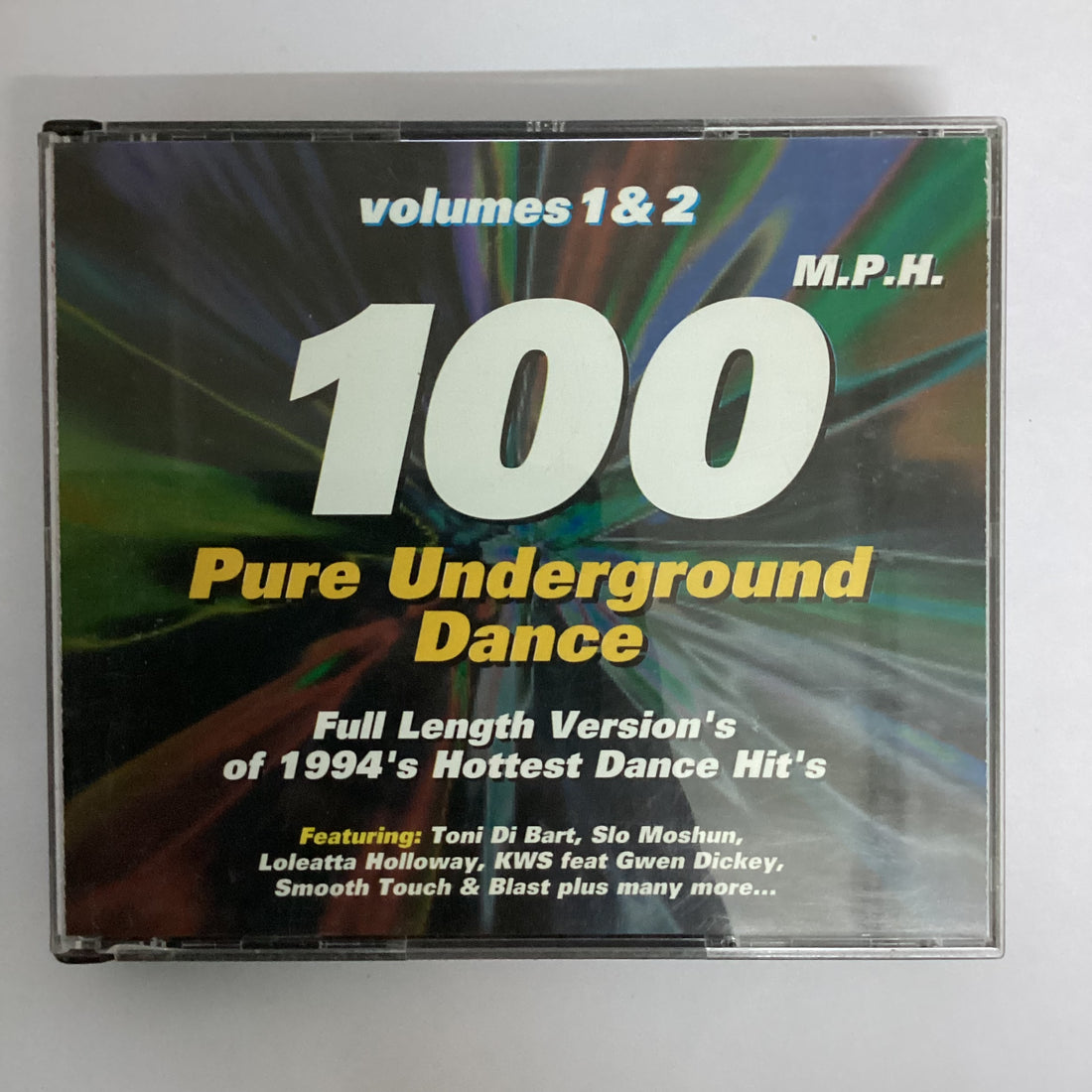 ซีดี Various - 100 M.P.H. Pure Underground Dance Volumes 1 & 2 CD VG+ 2CDs