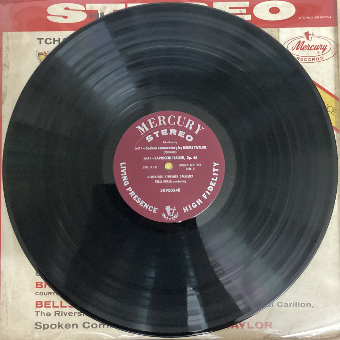 แผ่นเสียง Pyotr Ilyich Tchaikovsky - Antal Dorati, Minneapolis Symphony Orchestra, University Of Minnesota Brass Band - 1812 Festival Orchestra, Op. 49 Original Scoring / Capriccio Italien. Op. 45 Vinyl VG+