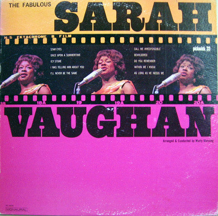 Sarah Vaughan : The Fabulous Sarah Vaughan (LP, Mono)
