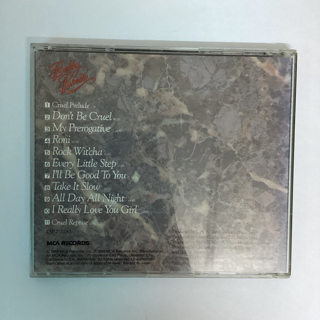 ซีดี Bobby Brown - Don't Be Cruel CD VG+