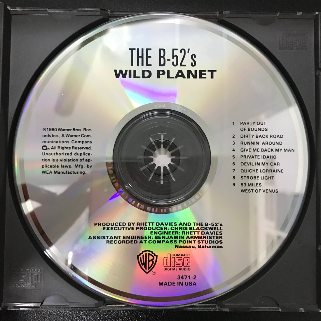 ซีดี The B-52's - Wild Planet CD VG+