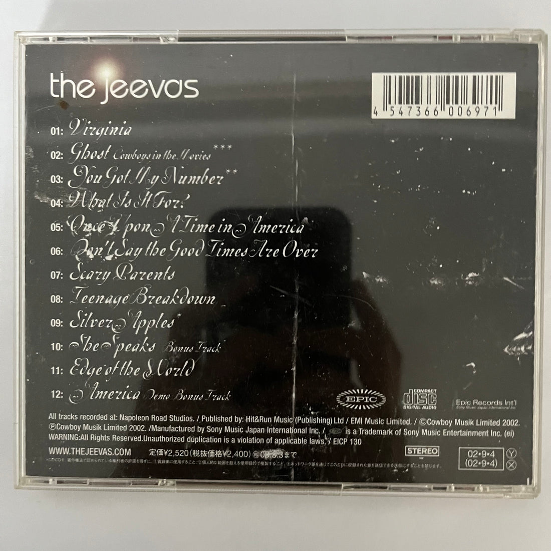 ซีดี The Jeevas - 1-2-3-4! CD VG+