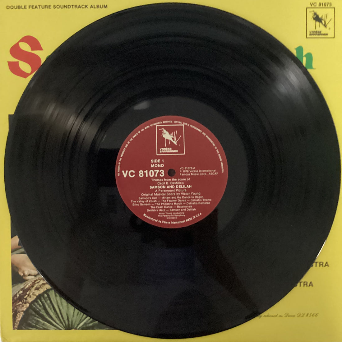 แผ่นเสียง Victor Young - Samson And Delilah / The Quiet Man Vinyl VG+