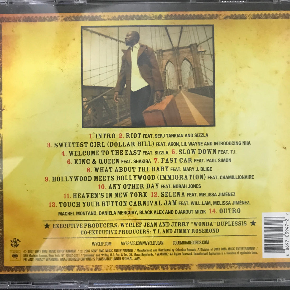 ซีดี Wyclef Jean - Carnival Vol. II... Memoirs Of An Immigrant CD VG+