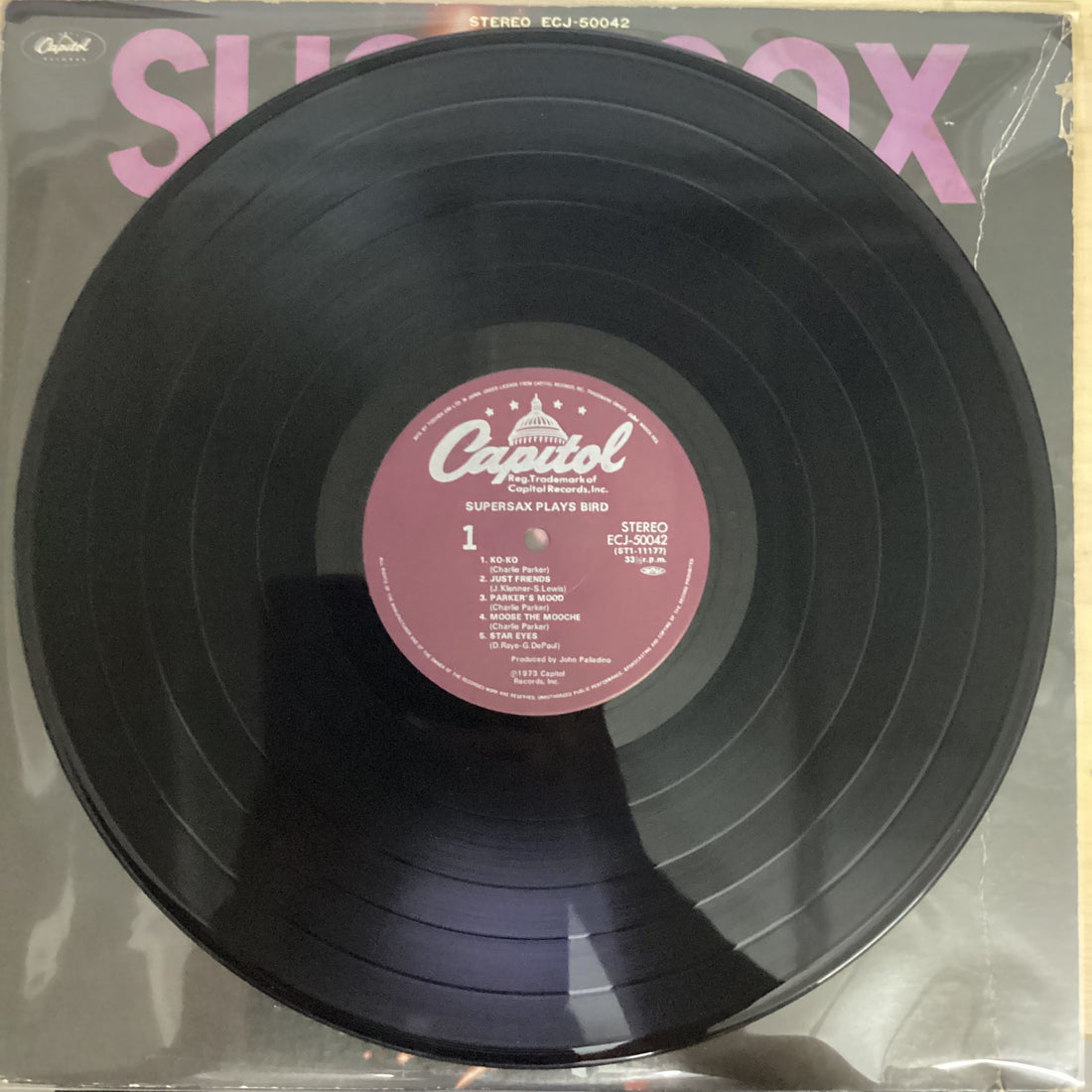 แผ่นเสียง Supersax - Supersax Plays Bird Vinyl VG+