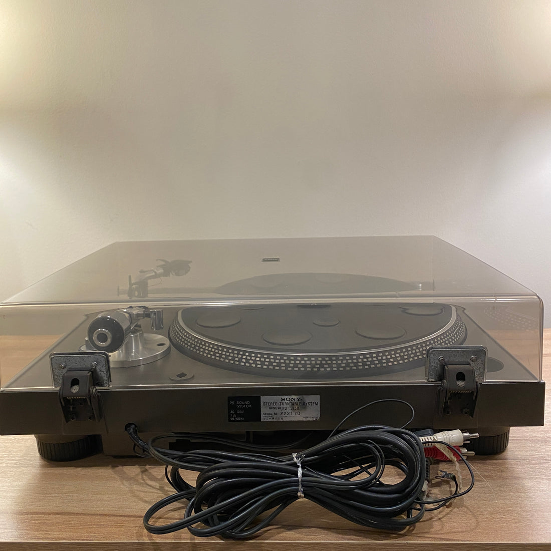 Sony PS-3750 Manual Direct Drive Turntable (220V)