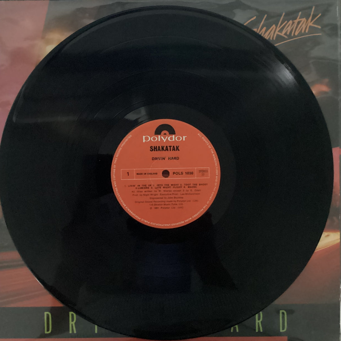 แผ่นเสียง Shakatak - Drivin' Hard Vinyl VG+