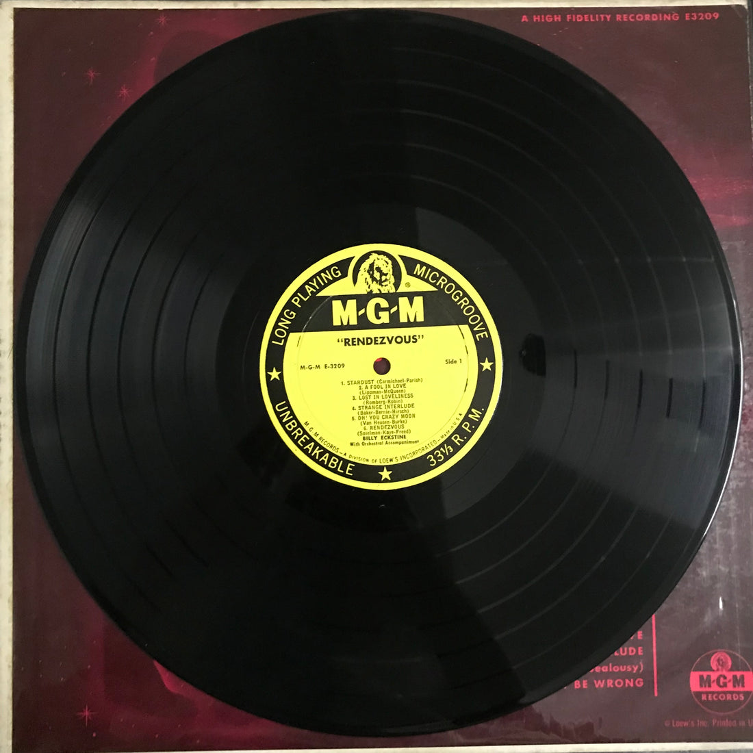 แผ่นเสียง Billy Eckstine - Rendezvous Vinyl VG+