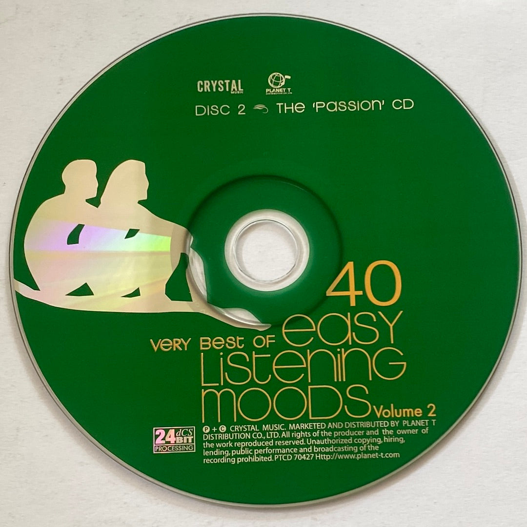 ซีดี Various - 40 Very Best Of Easy Listening Moods Volume 2 (CD) (VG+) (2CDs)