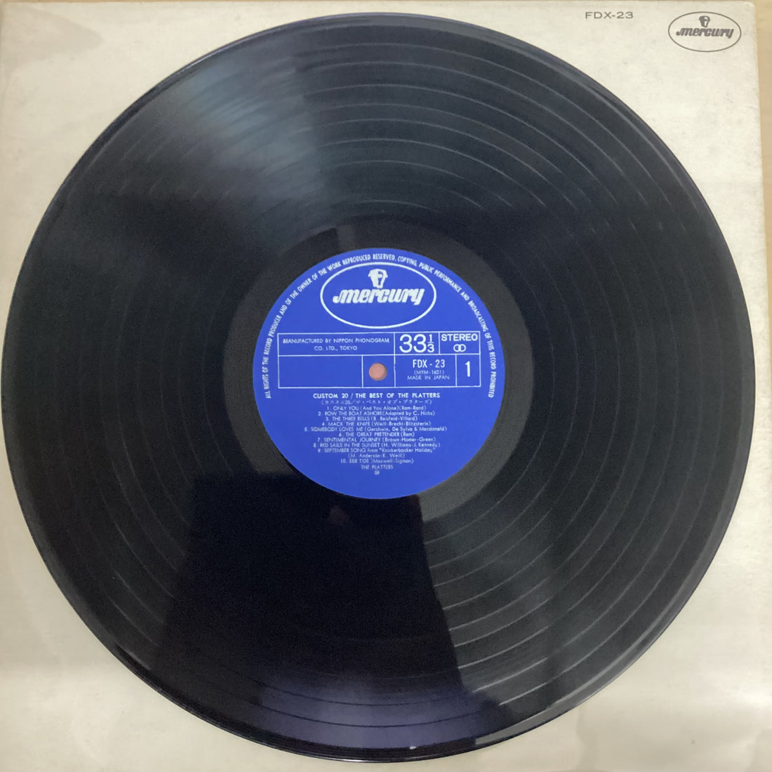 แผ่นเสียง The Platters - Custom 20 The Best Of The Platters Vinyl VG+