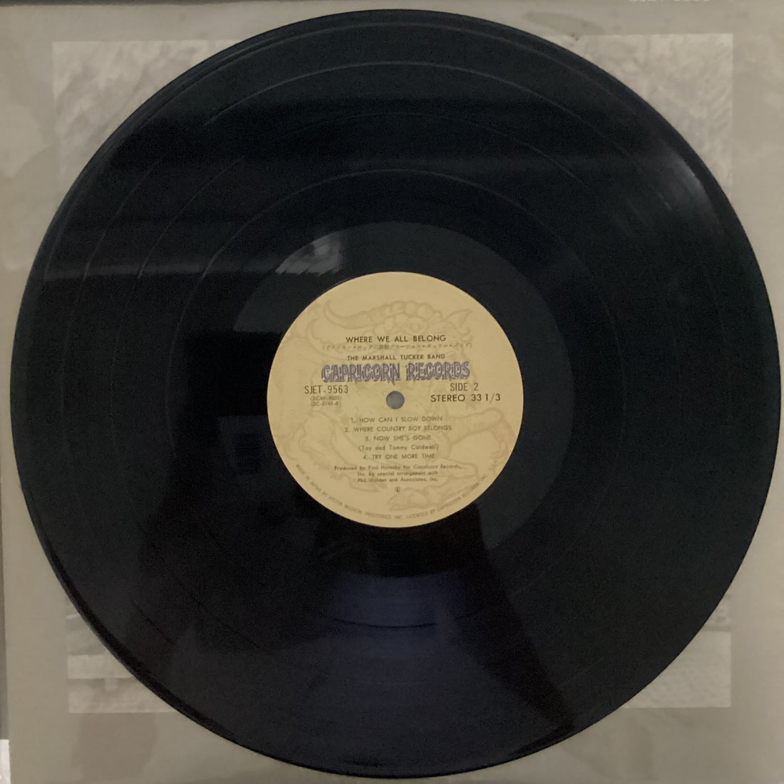 แผ่นเสียง The Marshall Tucker Band - Where We All Belong Vinyl VG+ 2LPs