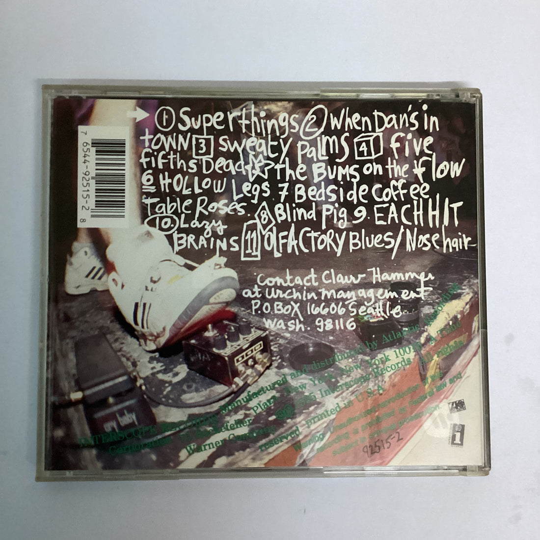 ซีดี Claw Hammer - Thank The Holder Uppers CD VG+