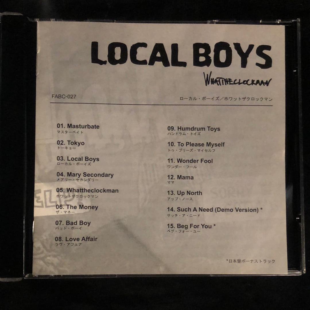 ซีดี Local Boys - Whattheclockman CD VG+