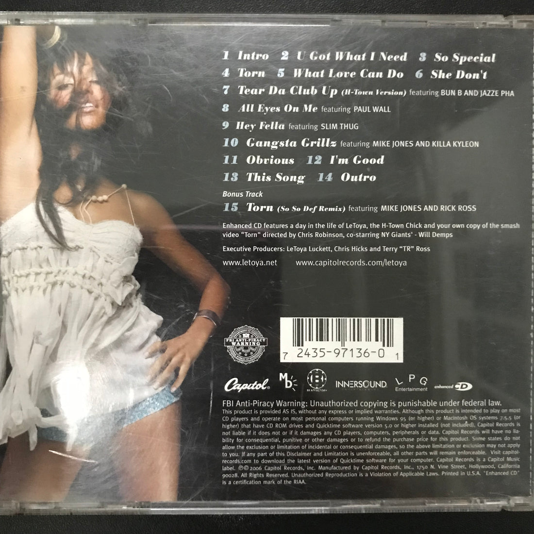 ซีดี LeToya - LeToya CD VG+