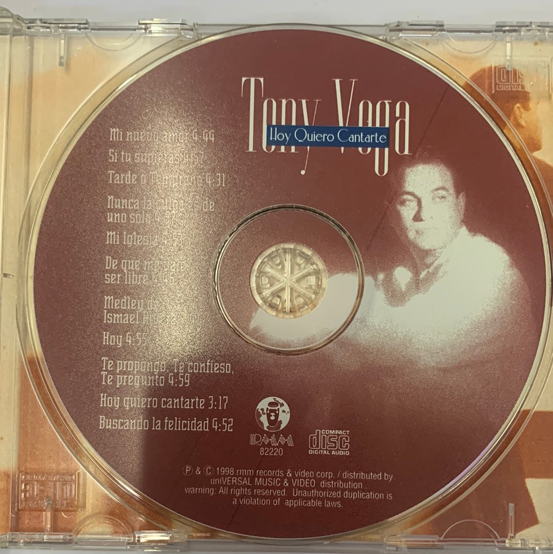 ซีดี Tony Vega - Hoy Quiero Cantarte  (CD) (VG+)