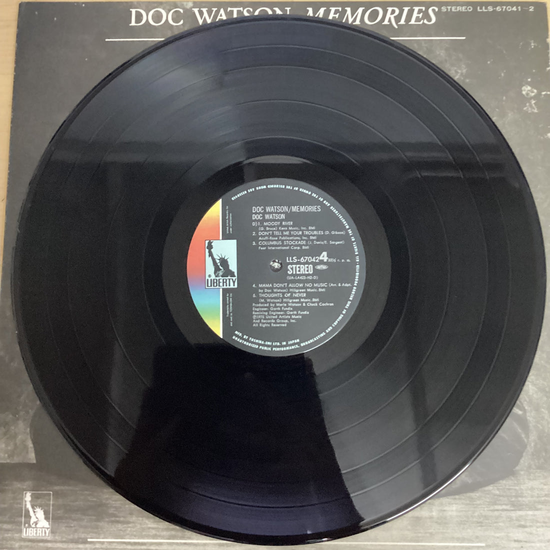 แผ่นเสียง Doc Watson - Memories Vinyl VG+ 2LPs