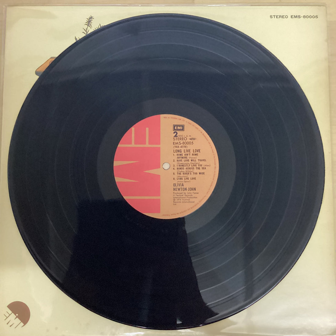 แผ่นเสียง Olivia Newton-John = Olivia Newton-John - Long Live Love = とこしえの愛 Vinyl VG+