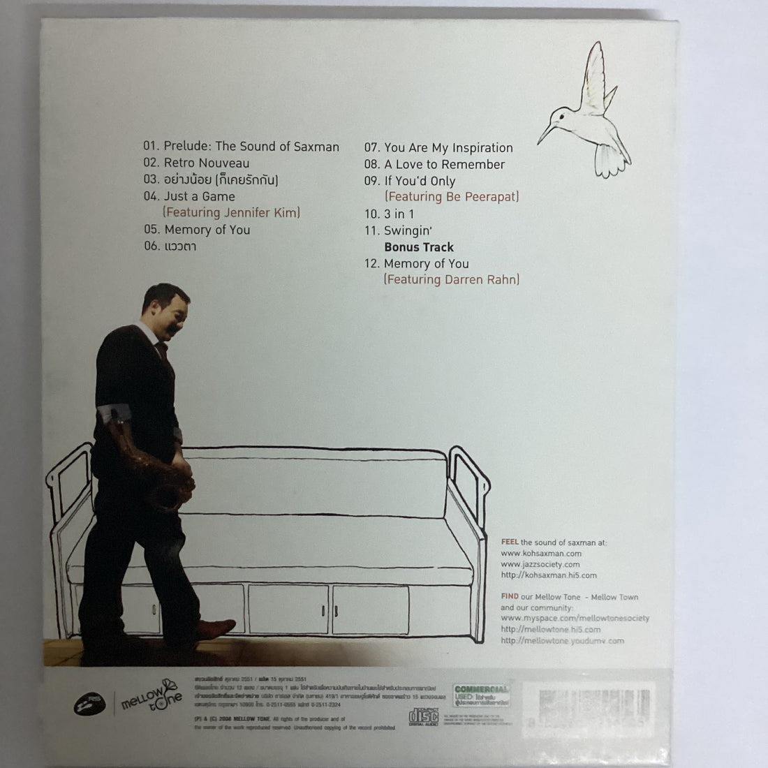 ซีดี Koh Mr. Saxman - The Sound Of The Saxman CD NM or M-