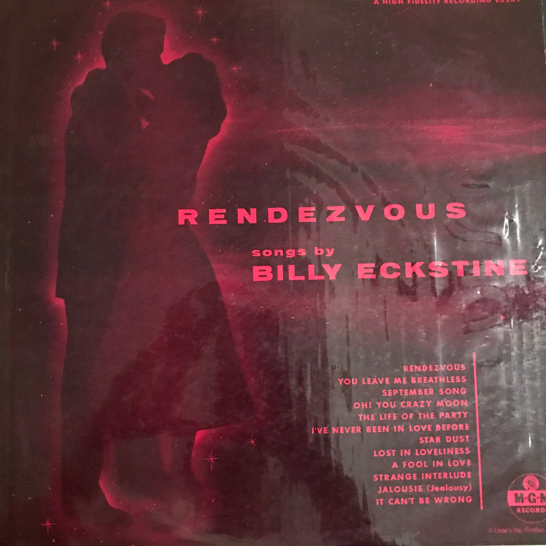 แผ่นเสียง Billy Eckstine - Rendezvous Vinyl VG+