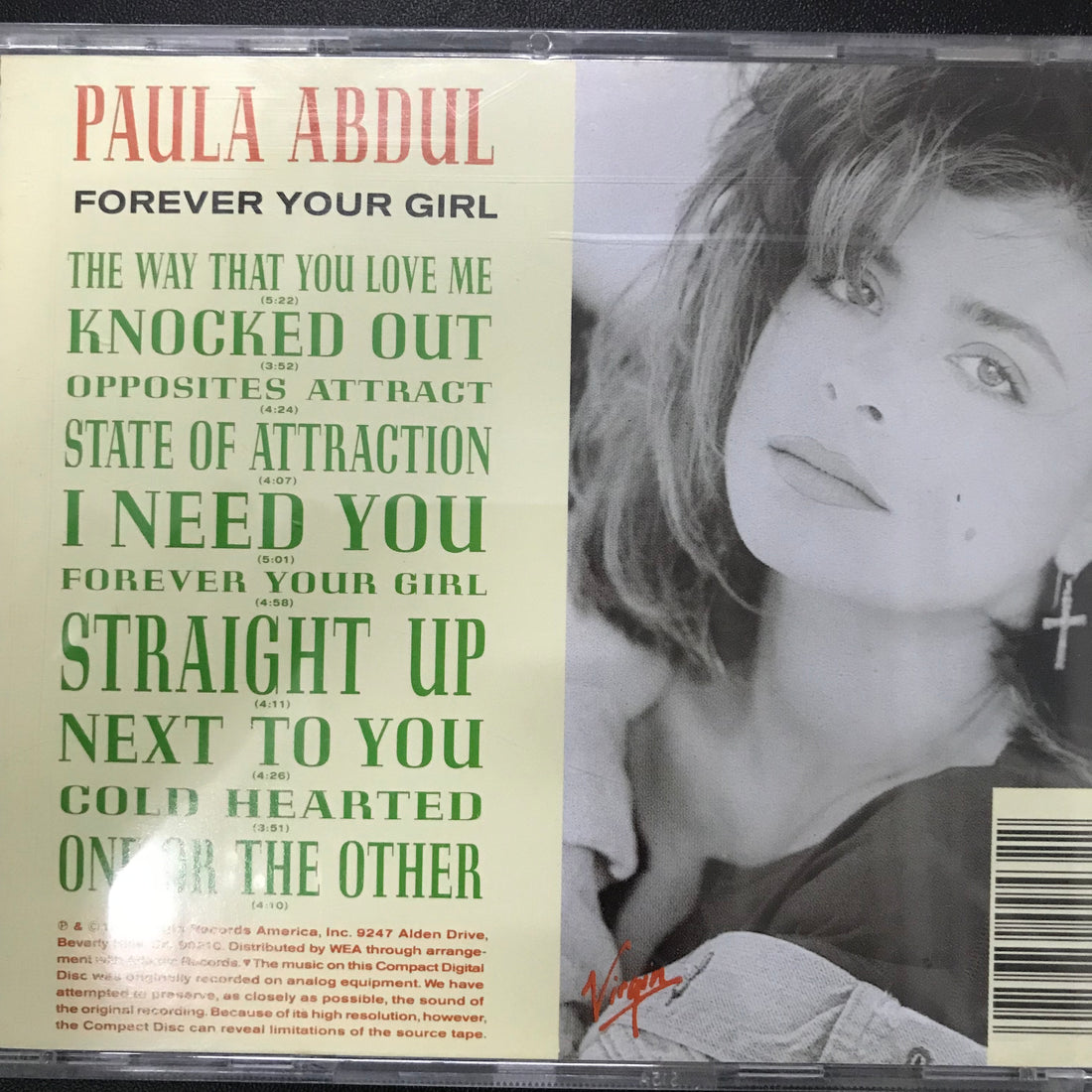 ซีดี Paula Abdul - Forever Your Girl CD VG+