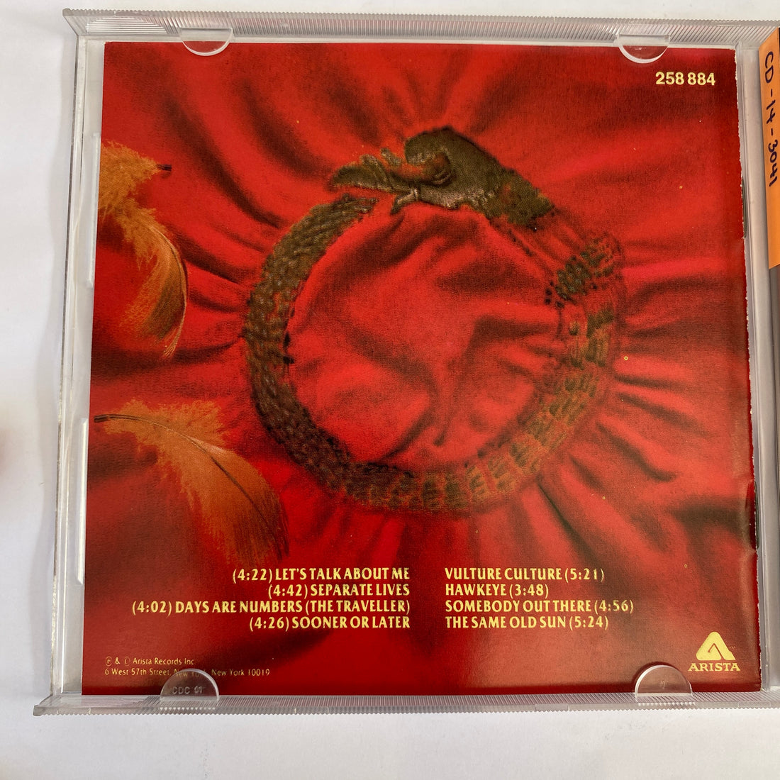 ซีดี The Alan Parsons Project - Vulture Culture CD NM or M-