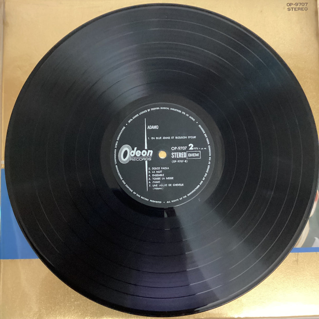 แผ่นเสียง Adamo = Adamo - Adamo = アダモ Vinyl VG+