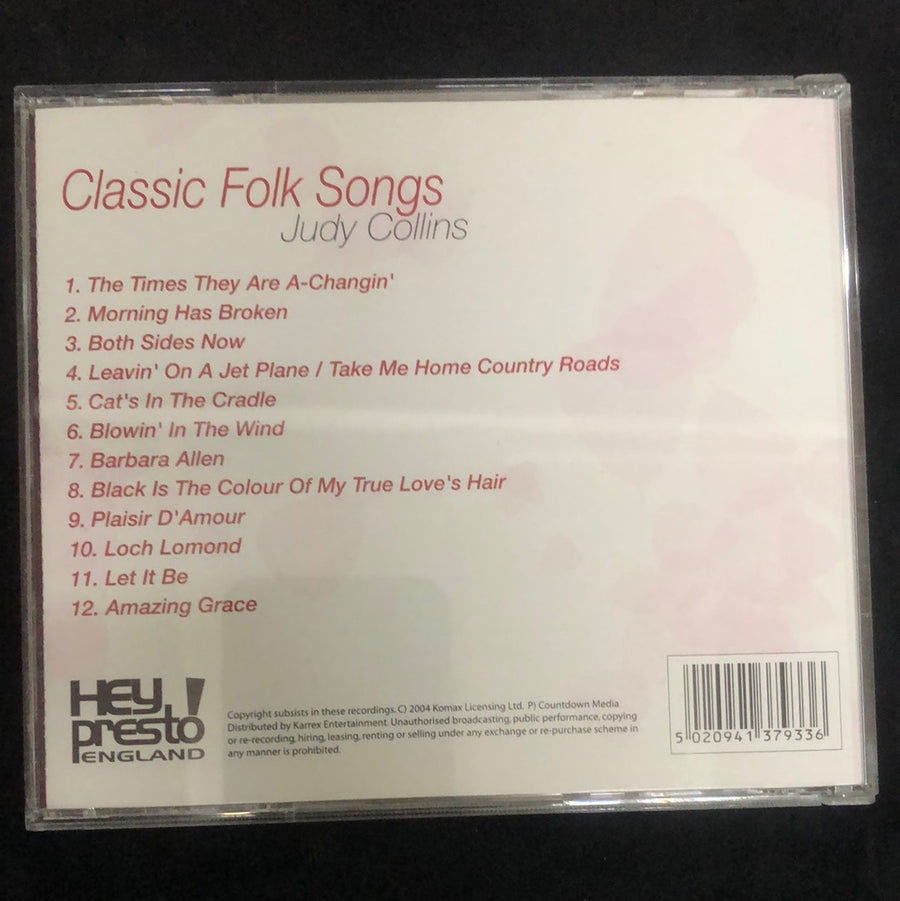 ซีดี Judy Collins - Classic Folk Songs (CD) (VG+)