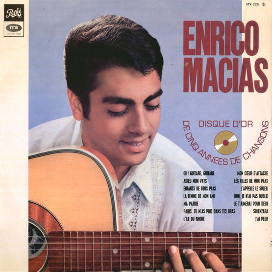 Enrico Macias : Disque D'Or De 5 Années De Chansons (LP, Comp, Mono)