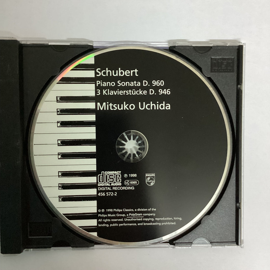 Franz Schubert / Mitsuko Uchida - Piano Sonata D. 960 • 3 Klavierstücke D. 946 CD VG+
