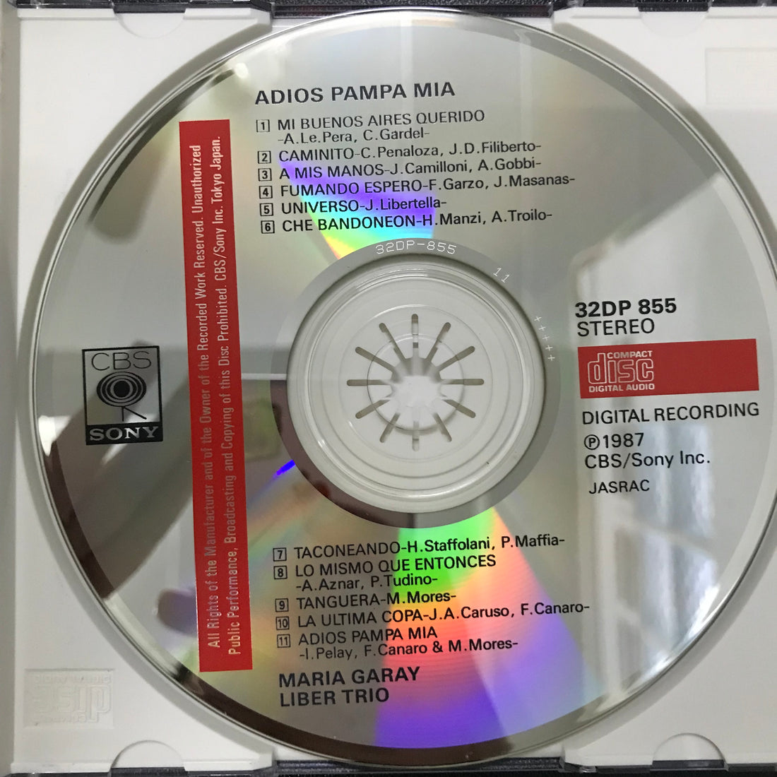 ซีดี Maria Garay - Adios Pampa Mia CD VG+
