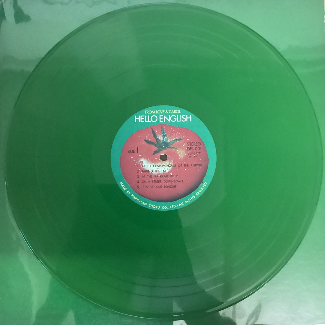 แผ่นเสียง Love & Carol - Hello English From Love & Carol Vinyl VG+ แผ่นสี