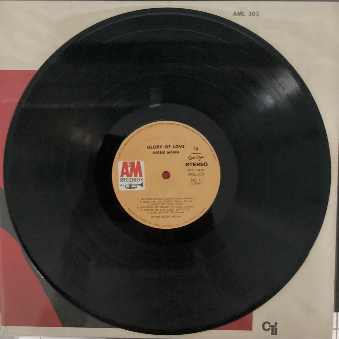 แผ่นเสียง Herbie Mann - Glory Of Love Vinyl VG+