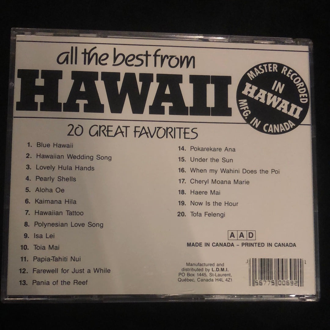 ซีดี Unknown Artist - All The Best From Hawaii  (CD) (VG+)