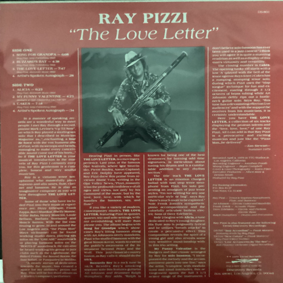 แผ่นเสียง Ray Pizzi - The Love Letter Vinyl VG+