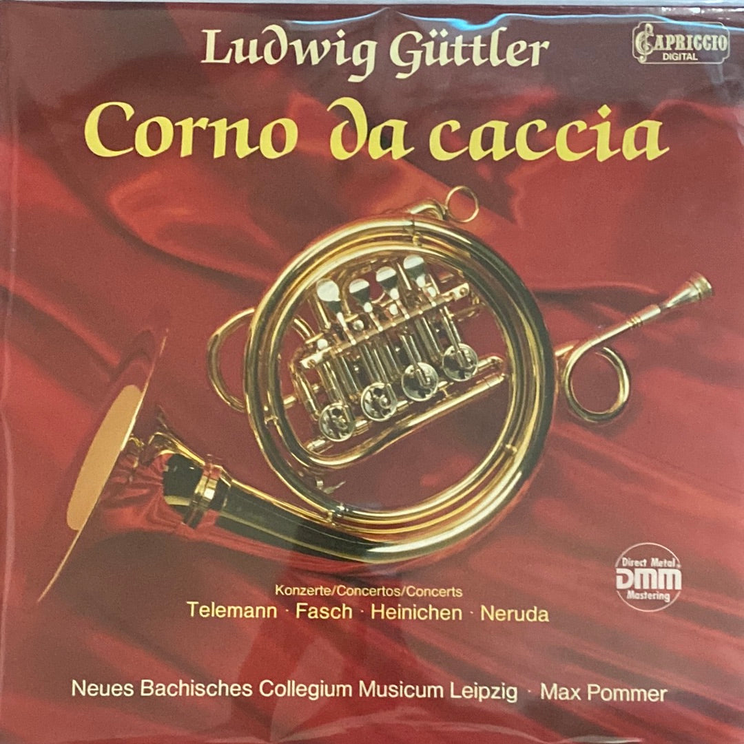 แผ่นเสียง Ludwig Güttler - Corno Da Caccia -  Konzerte von Telemann, Fasch, Heinichen, Neruda (Vinyl) (VG+)