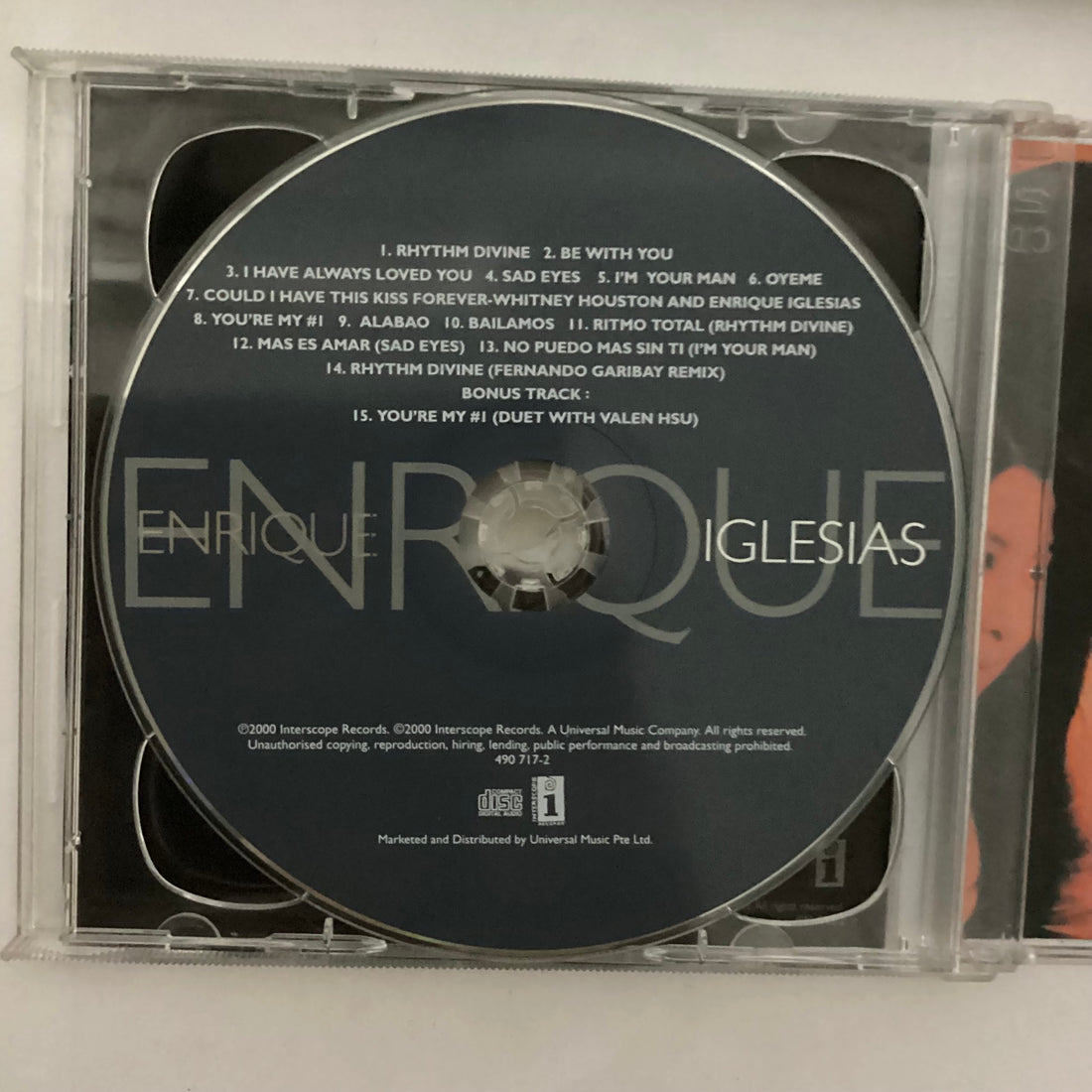 ซีดี Enrique Iglesias - Enrique = 安立奎 CD VG+
