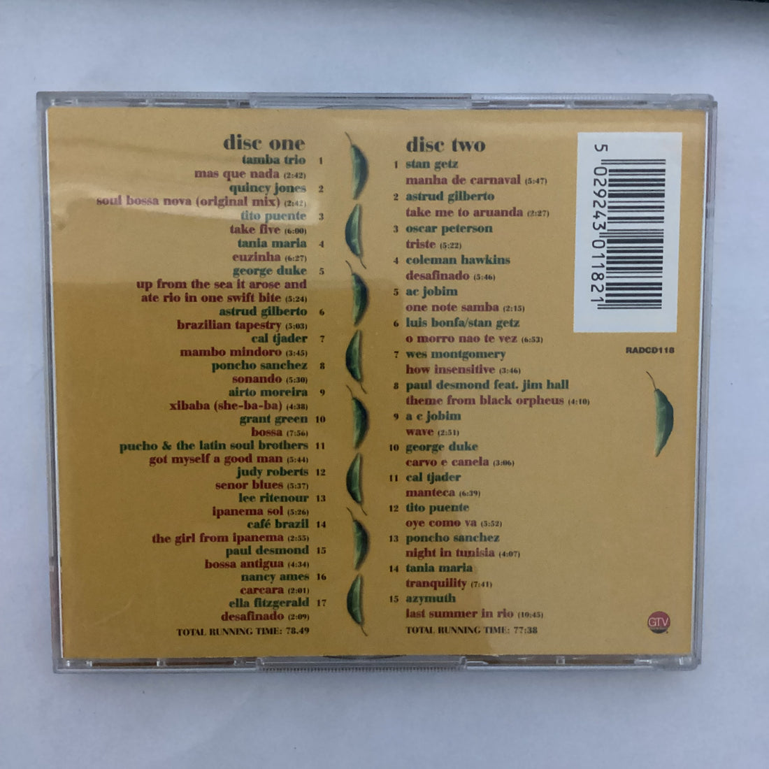 ซีดี Various - The Very Best Of Latin Jazz 2 CD VG+ 2CDs