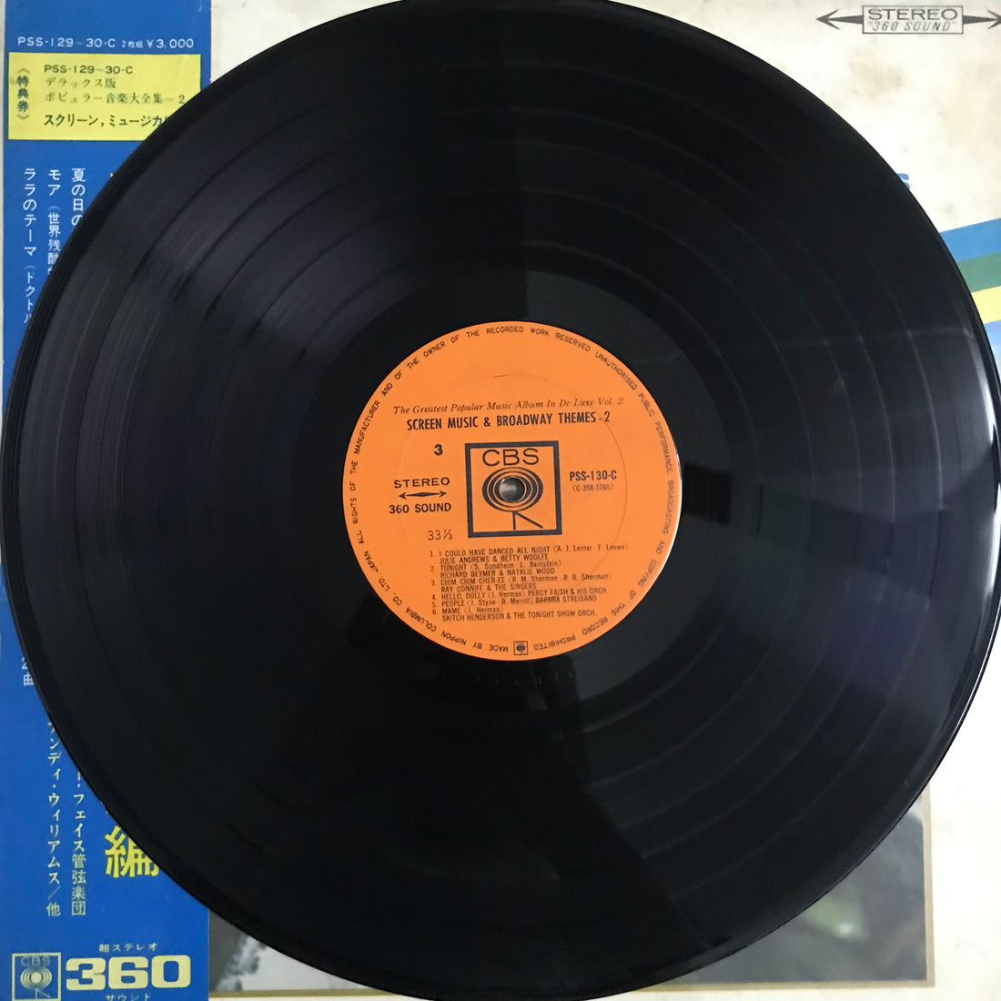 แผ่นเสียง Various - Screen Music & Broadway Themes | The Greatest Popular Music Album In de Luxe Vol.2 Vinyl VG+ 2LPs